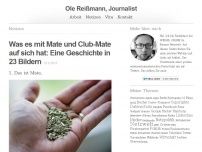 Bild zum Artikel: Was es mit Mate und Club-Mate auf sich hat: Eine Geschichte in 23 Bildern