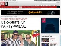 Bild zum Artikel: Pöbeleien! Polizei! - Geld-Strafe für PARTY-WIESE