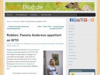 Bild zum Artikel: Robben: Pamela Anderson appelliert an WTO
