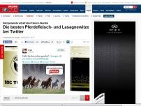 Bild zum Artikel: Skandal um Pferdefleisch - Die besten Pferdefleisch- und Lasagnewitze bei Twitter