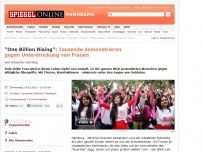 Bild zum Artikel: 'One Billion Rising': Tausende demonstrieren gegen Unterdrückung von Frauen