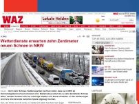 Bild zum Artikel: Schnee: Wetterdienste erwarten zehn Zentimeter neuen Schnee in NRW