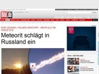 Bild zum Artikel: Hunderte Verletzte - Meteorit schlägt in Russland ein