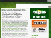 Bild zum Artikel: With Full Force: Auch Sponsor Jägermeister und Medienpartner Festivalguide gehen auf Distanz