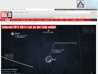 Bild zum Artikel: Nach Meteoritenregen - Heute Abend rast ein Asteroid vorbei