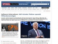 Bild zum Artikel: Software-Unternehmer: SAP-Gründer Plattner spendet Milliardenvermögen