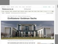 Bild zum Artikel: Einfluss der Finanzbranche: Bundesregierung hört auf Goldman Sachs