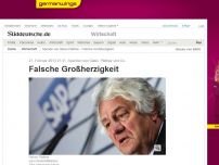 Bild zum Artikel: Spende von Hasso Plattner: Falsche Großherzigkeit