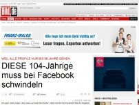 Bild zum Artikel: Profile gehen nur bis 99 - DIESE 104-Jährige muss bei Facebook schwindeln