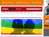 Bild zum Artikel: Kurswechsel: CSU stemmt sich gegen CDU-Wende bei Homo-Ehe