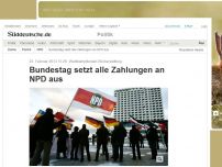 Bild zum Artikel: Wahlkampfkosten-Rückerstattung: Bundestag setzt alle Zahlungen an NPD aus