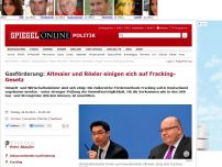 Bild zum Artikel: Gasförderung: Altmaier und Rösler einigen sich auf Fracking-Gesetz