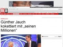 Bild zum Artikel: Herrlich! - Günther Jauch kokettiert mit „seinen Millionen“