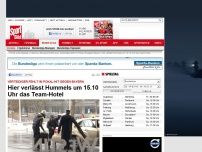 Bild zum Artikel: Kein Einsatz  -  

Hier verlässt Hummels um 15.10 Uhr das Team-Hotel