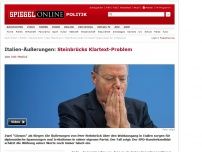 Bild zum Artikel: Italien-Äußerungen: Steinbrücks Klartext-Problem