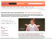 Bild zum Artikel: Roncalli-Chef sauer auf Steinbrück: 'Ein Clown ist kein Depp'