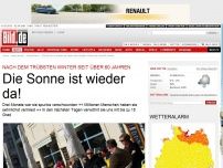 Bild zum Artikel: Drei Monate verschwunden - Die Sonne ist wieder da!