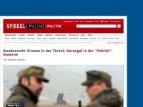 Bild zum Artikel: Bundeswehr-Einsatz in der Türkei: Gerangel in der 'Patriot'-Kaserne