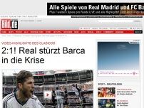 Bild zum Artikel: 2:1! Real stürzt Barca in die Krise