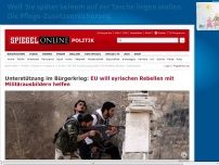 Bild zum Artikel: Unterstützung im Bürgerkrieg: EU will syrischen Rebellen mit Militärausbildern helfen