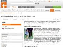 Bild zum Artikel: Krank­schreibung: Was Arbeitnehmer alles dürfen