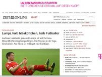 Bild zum Artikel: Fortuna Düsseldorf: 
			  Lumpi, halb Maskottchen, halb Fußballer