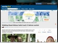 Bild zum Artikel: Walking Dead-Akteur kehrt nach 3 Jahren zurück