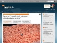 Bild zum Artikel: Experte: 'Hackfleisch ist unser labilstes Lebensmittel'