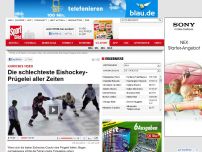 Bild zum Artikel: Kurioses Video  -  

Die schlechteste Eishockey-Prügelei aller Zeiten