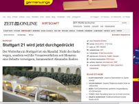 Bild zum Artikel: Bauprojekt: 
			  Stuttgart 21 wird jetzt durchgedrückt
