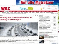 Bild zum Artikel: Wetter: Frühling ade! 20 Zentimeter Schnee ab Sonntag in NRW möglich