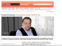 Bild zum Artikel: Krebserkrankung: Schauspieler Dieter Pfaff ist tot