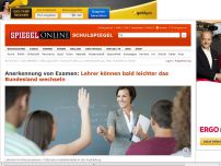 Bild zum Artikel: Anerkennung von Examen: Lehrer können bald leichter Bundesland wechseln