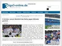 Bild zum Artikel: 5 Gründe, warum Bielefeld das Derby gegen Münster gewinnt