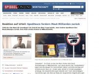 Bild zum Artikel: Reaktion auf Urteil: Spediteure fordern Maut-Milliarden zurück