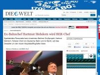 Bild zum Artikel: Hauptstadtflughafen: Ex-Bahnchef Hartmut Mehdorn wird BER-Chef