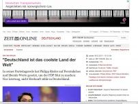 Bild zum Artikel: FDP-Chef Rösler: 
			  'Deutschland ist das coolste Land der Welt'