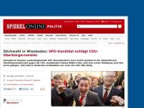 Bild zum Artikel: Stichwahl in Wiesbaden: SPD-Kandidat schlägt CDU-Oberbürgermeister