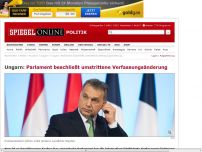 Bild zum Artikel: Ungarn: Parlament beschließt umstrittene Verfassungsänderung