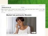 Bild zum Artikel: Familiengeschichte der Kanzlerin: Merkel hat polnische Wurzeln