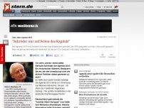 Bild zum Artikel: Zehn Jahre Agenda 2010: 'Schröder war auf Seiten des Kapitals'
