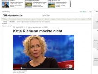 Bild zum Artikel: Absurdes Interview im NDR: Katja Riemann möchte nicht
