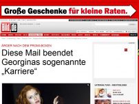 Bild zum Artikel: Zoff nach Promi-Boxen - Diese Mail beendet Georginas „Karriere“