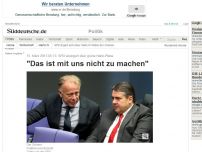 Bild zum Artikel: SPD verärgert über Pläne der Grünen: 'Das ist mit uns nicht zu machen'