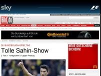 Bild zum Artikel: 26. Spieltag - Tolle Sahin-Show beim 5:1 gegen Freiburg