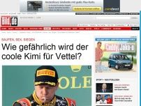 Bild zum Artikel: Sex, Saufen, Siegen - Wie gefährlich wird Kimi für Vettel?