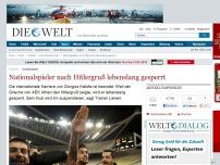 Bild zum Artikel: Griechenland: Nationalspieler nach Hitlergruß lebenslang gesperrt