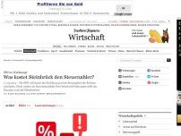 Bild zum Artikel: SPD im Wahlkampf: Was kostet Steinbrück den Steuerzahler?