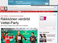 Bild zum Artikel: Großer Preis von Australien - Vettel verliert im Reifen-Poker