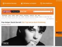 Bild zum Artikel: Pop-Geiger David Garrett: Der Typ hat ja doch Erziehung